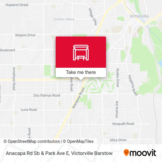 Anacapa Rd Sb & Park Ave E map