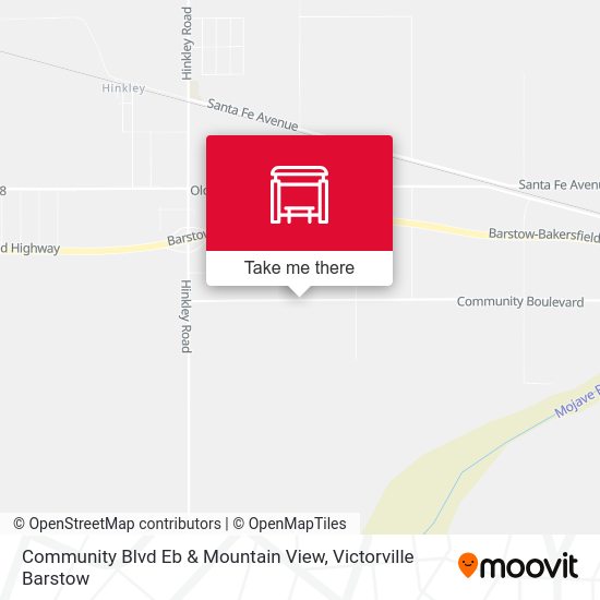 Community Blvd Eb & Mountain View map