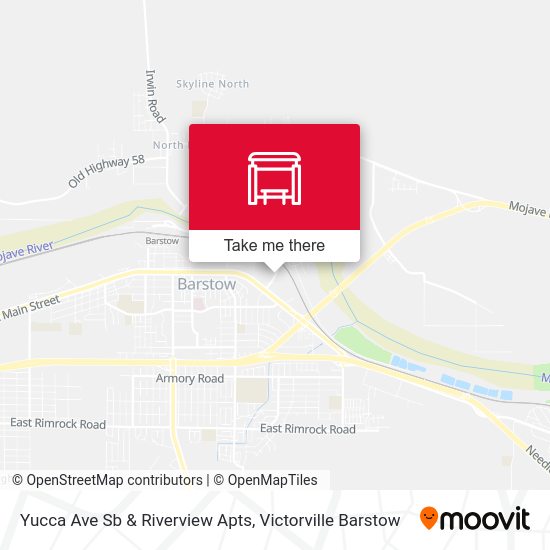 Yucca Ave Sb & Riverview Apts map