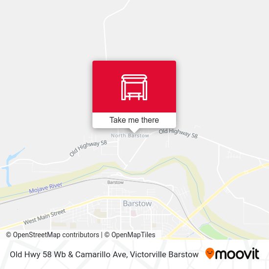 Old Hwy 58 Wb & Camarillo Ave map