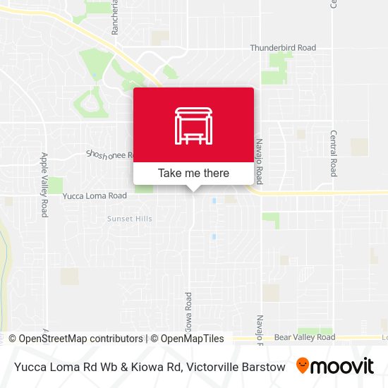 Mapa de Yucca Loma Rd Wb & Kiowa Rd