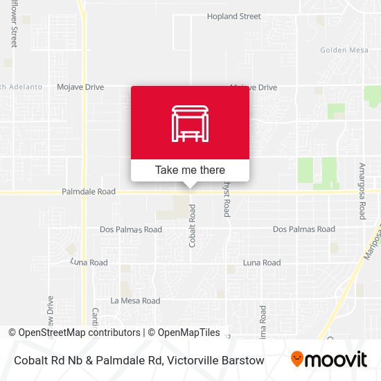 Mapa de Cobalt Rd Nb & Palmdale Rd