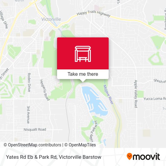 Yates Rd Eb & Park Rd map