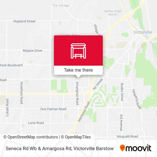 Seneca Rd Wb & Amargosa Rd map