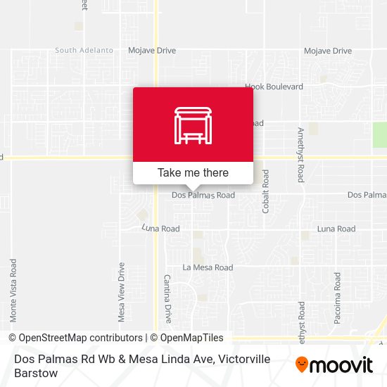 Dos Palmas Rd Wb & Mesa Linda Ave map