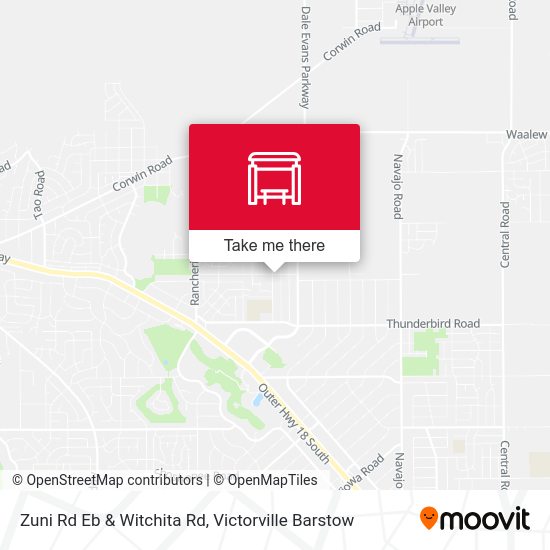 Zuni Rd Eb & Witchita Rd map