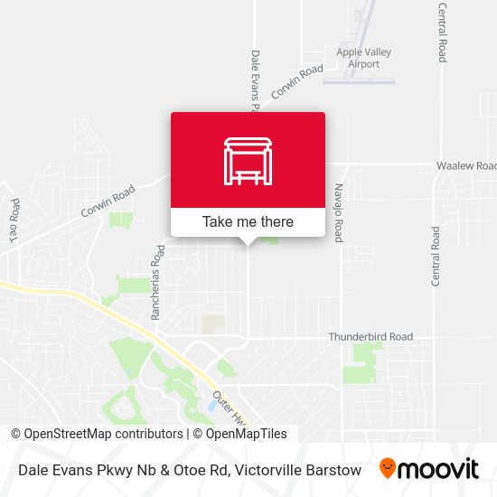 Dale Evans Pkwy Nb & Otoe Rd map