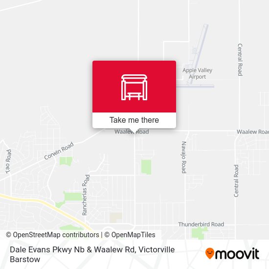 Dale Evans Pkwy Nb & Waalew Rd map