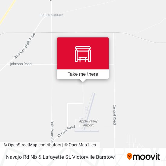 Navajo Rd Nb & Lafayette St map