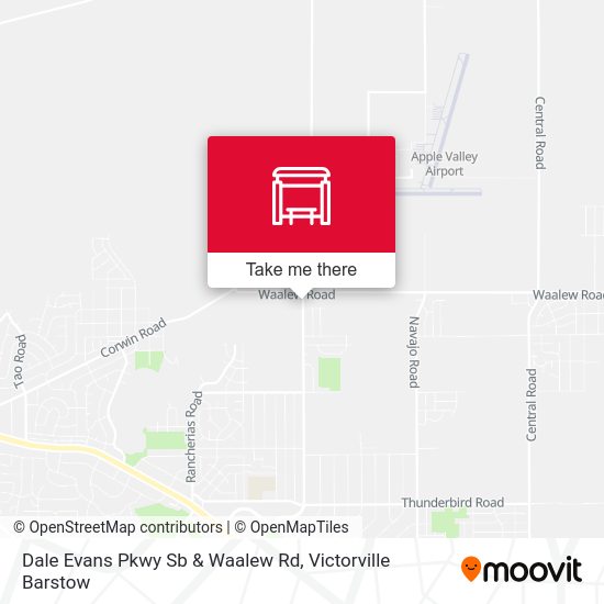 Dale Evans Pkwy Sb & Waalew Rd map