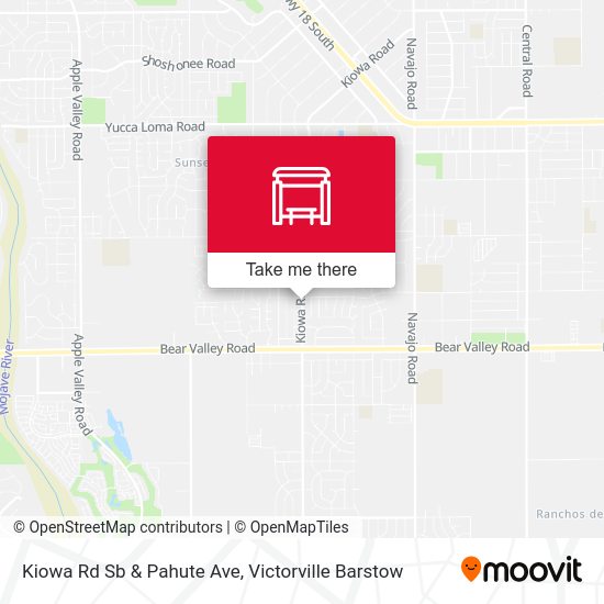 Mapa de Kiowa Rd Sb & Pahute Ave
