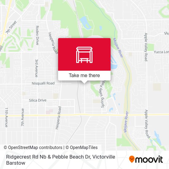 Mapa de Ridgecrest Rd Nb & Pebble Beach Dr