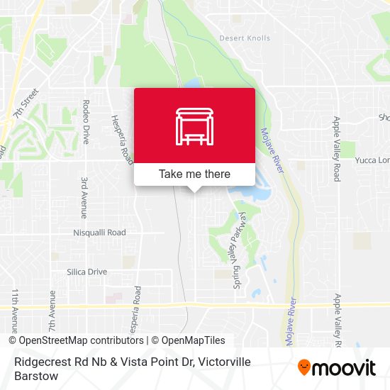 Mapa de Ridgecrest Rd Nb & Vista Point Dr