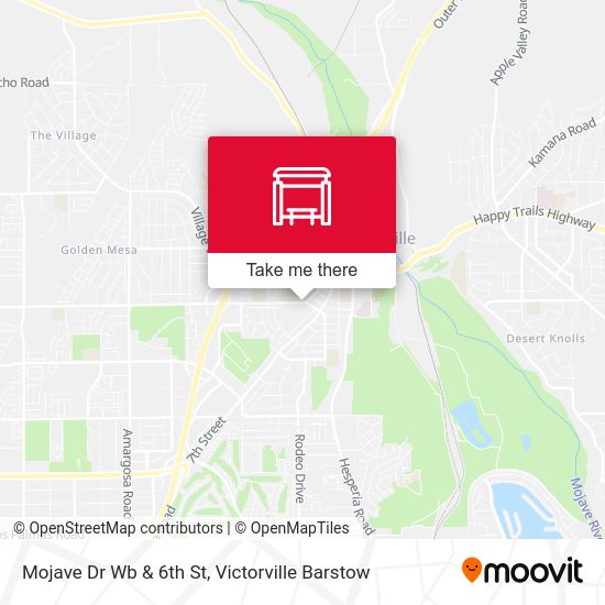 Mojave Dr Wb & 6th St map