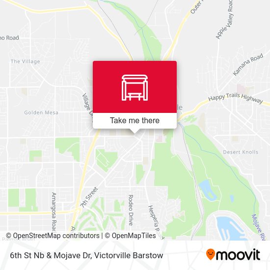 6th St Nb & Mojave Dr map