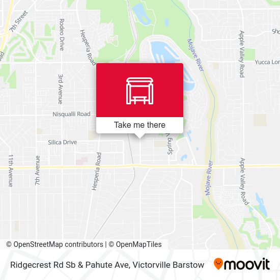 Ridgecrest Rd Sb & Pahute Ave map