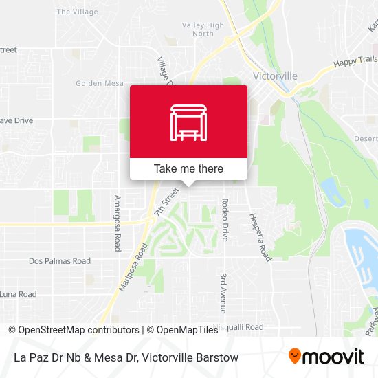 La Paz Dr Nb & Mesa Dr map