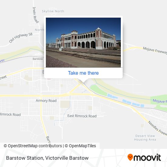 Barstow Station map