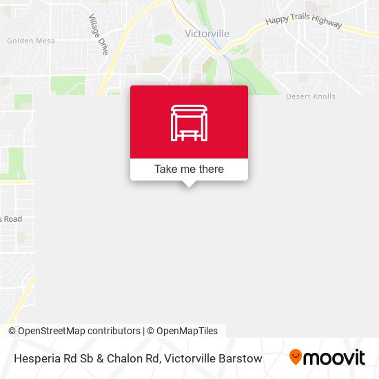 Mapa de Hesperia Rd Sb & Chalon Rd