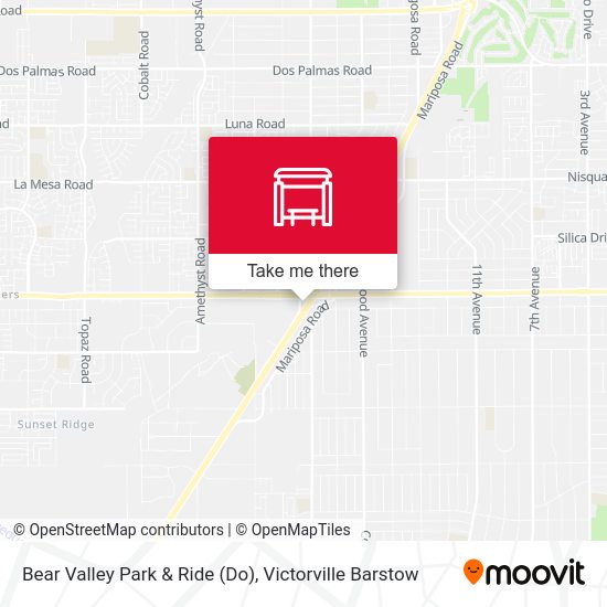 Bear Valley Park & Ride (Do) map