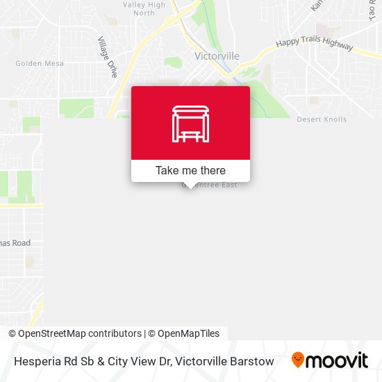 Mapa de Hesperia Rd Sb & City View Dr