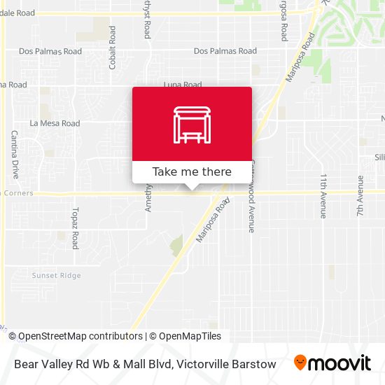Mapa de Bear Valley Rd Wb & Mall Blvd