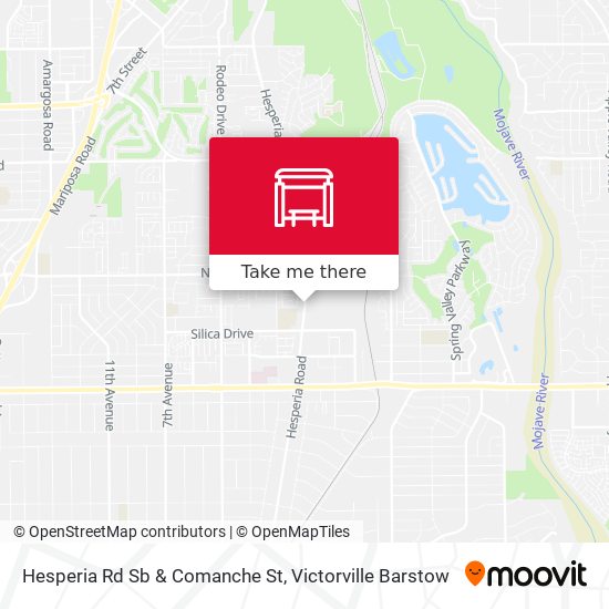 Mapa de Hesperia Rd Sb & Comanche St