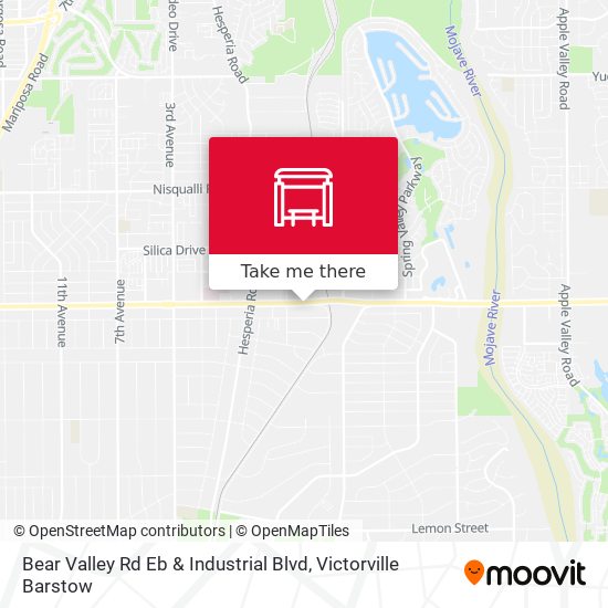 Mapa de Bear Valley Rd Eb & Industrial Blvd