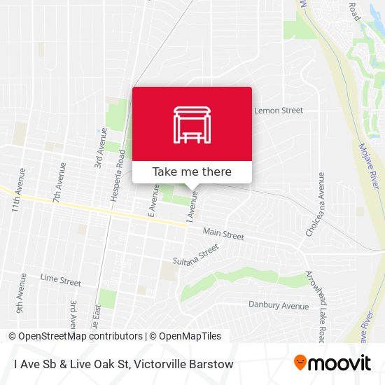 I Ave Sb & Live Oak St map