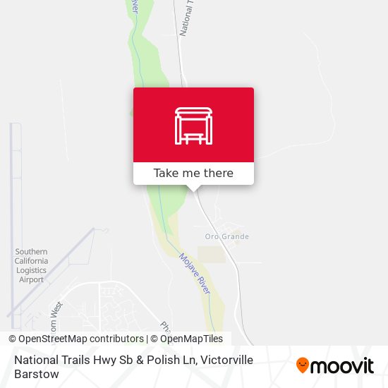 Mapa de National Trails Hwy Sb & Polish Ln