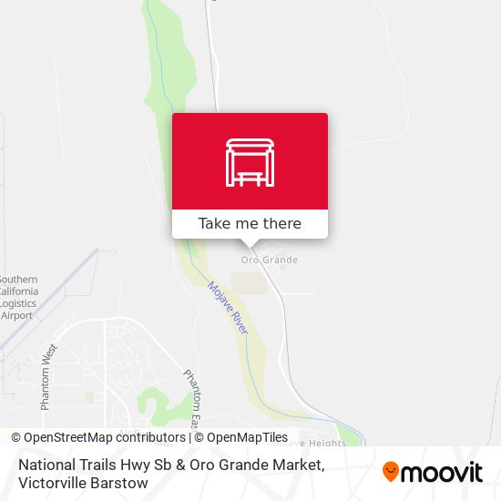 National Trails Hwy Sb & Oro Grande Market map