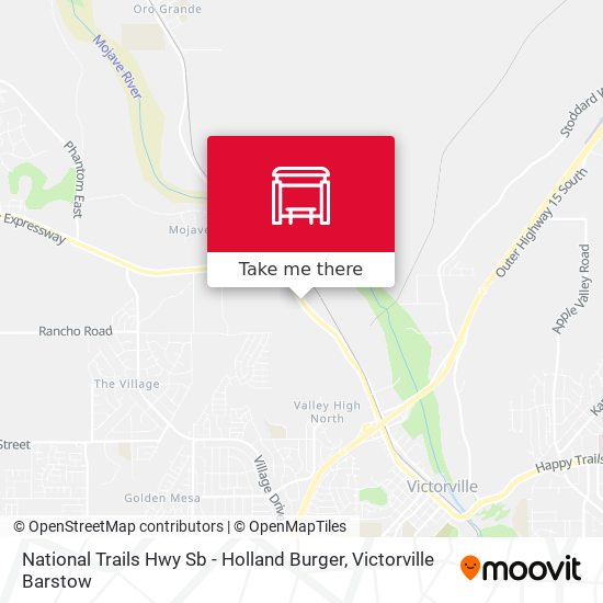 Mapa de National Trails Hwy Sb - Holland Burger