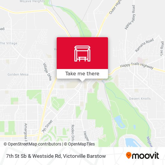 7th St Sb & Westside Rd map