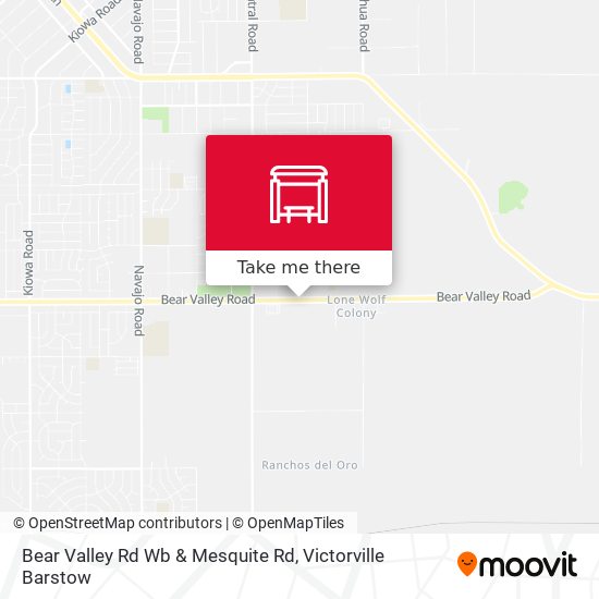 Mapa de Bear Valley Rd Wb & Mesquite Rd