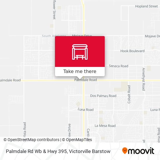 Palmdale Rd Wb & Hwy 395 map