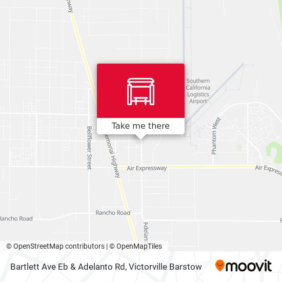 Mapa de Bartlett Ave Eb & Adelanto Rd