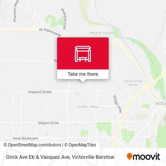 Mapa de Orick Ave Eb & Vasquez Ave