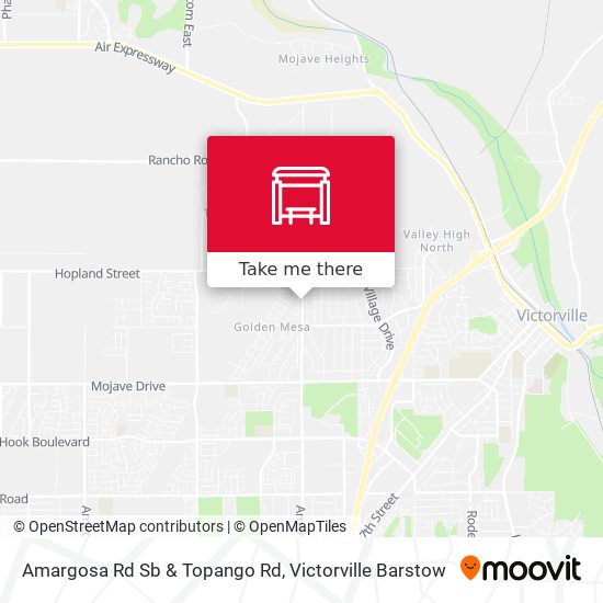 Amargosa Rd Sb & Topango Rd map