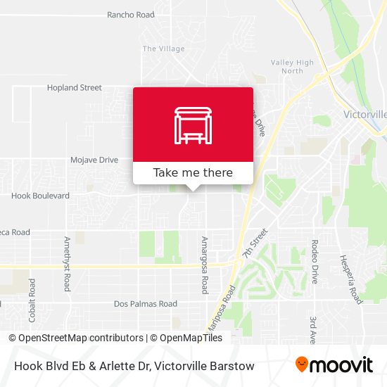 Hook Blvd Eb & Arlette Dr map