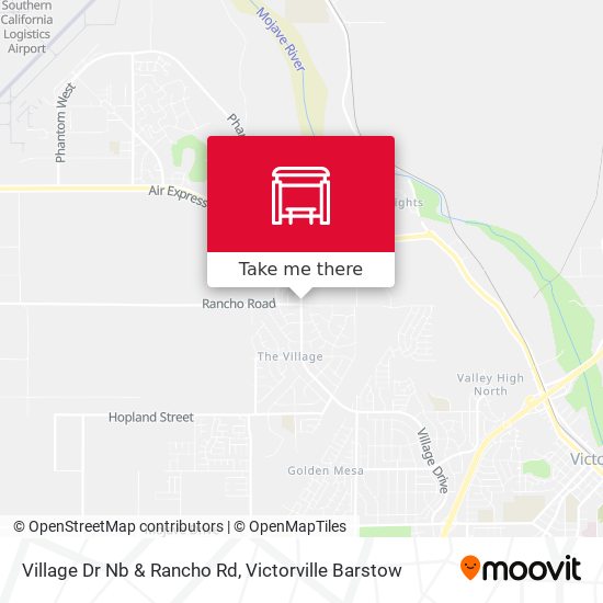 Village Dr Nb & Rancho Rd map