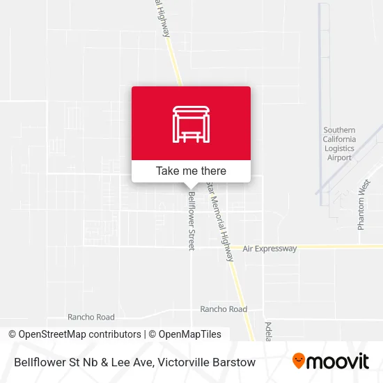 Mapa de Bellflower St Nb & Lee Ave