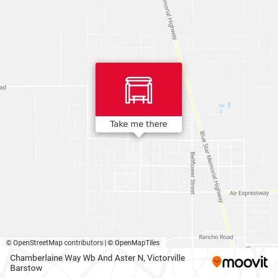 Mapa de Chamberlaine Way Wb And Aster N