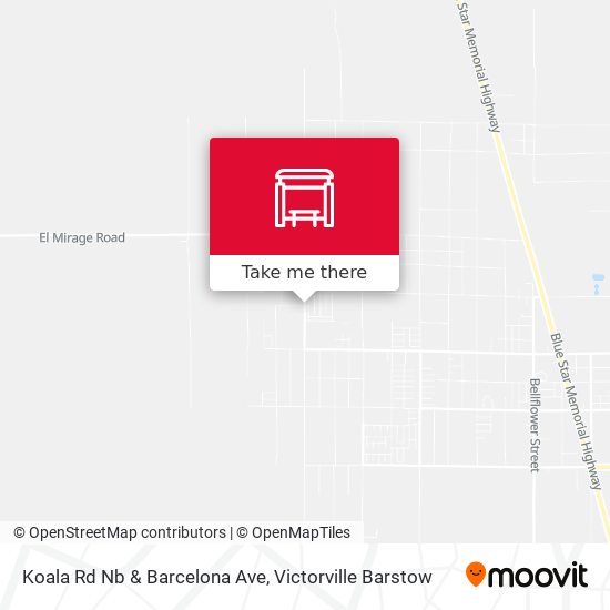 Mapa de Koala Rd Nb & Barcelona Ave
