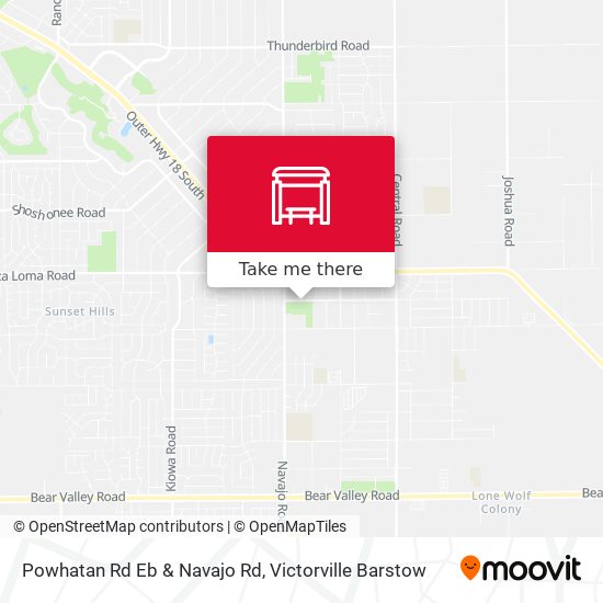 Mapa de Powhatan Rd Eb & Navajo Rd