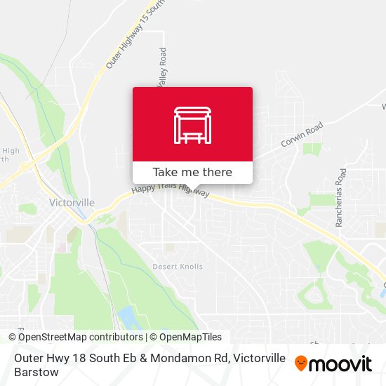 Outer Hwy 18 South Eb & Mondamon Rd map