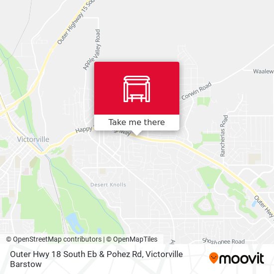 Outer Hwy 18 South Eb & Pohez Rd map