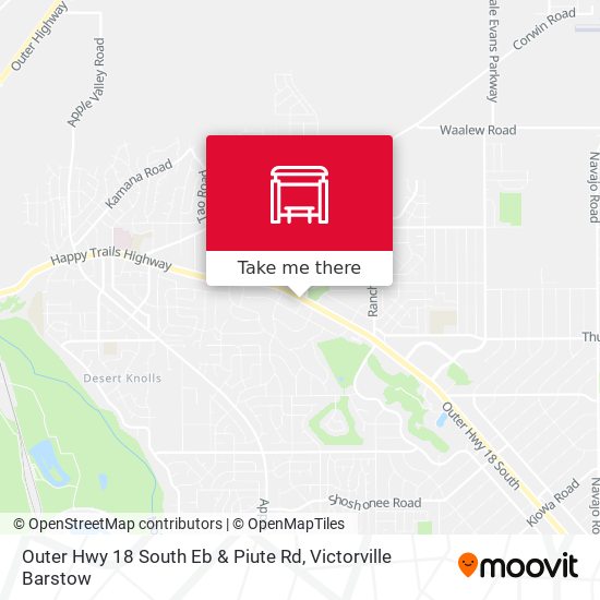Outer Hwy 18 South Eb & Piute Rd map