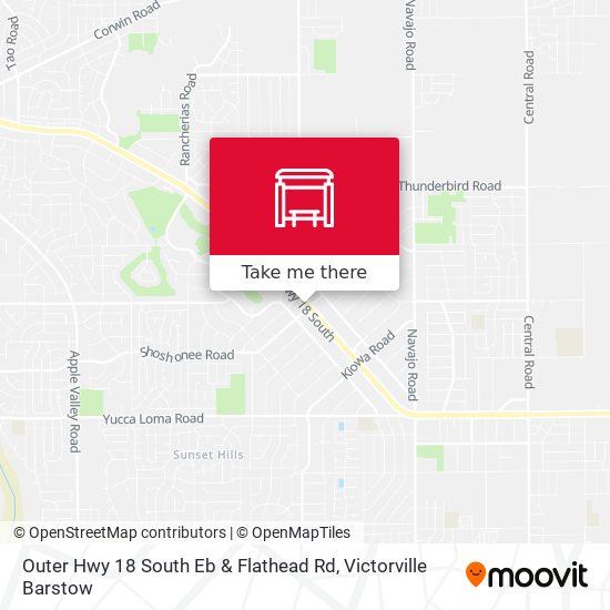 Outer Hwy 18 South Eb & Flathead Rd map