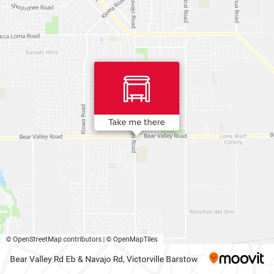 Mapa de Bear Valley Rd Eb & Navajo Rd