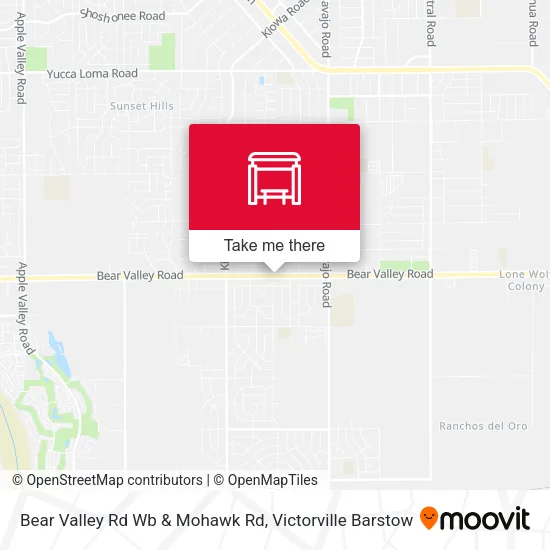 Mapa de Bear Valley Rd Wb & Mohawk Rd